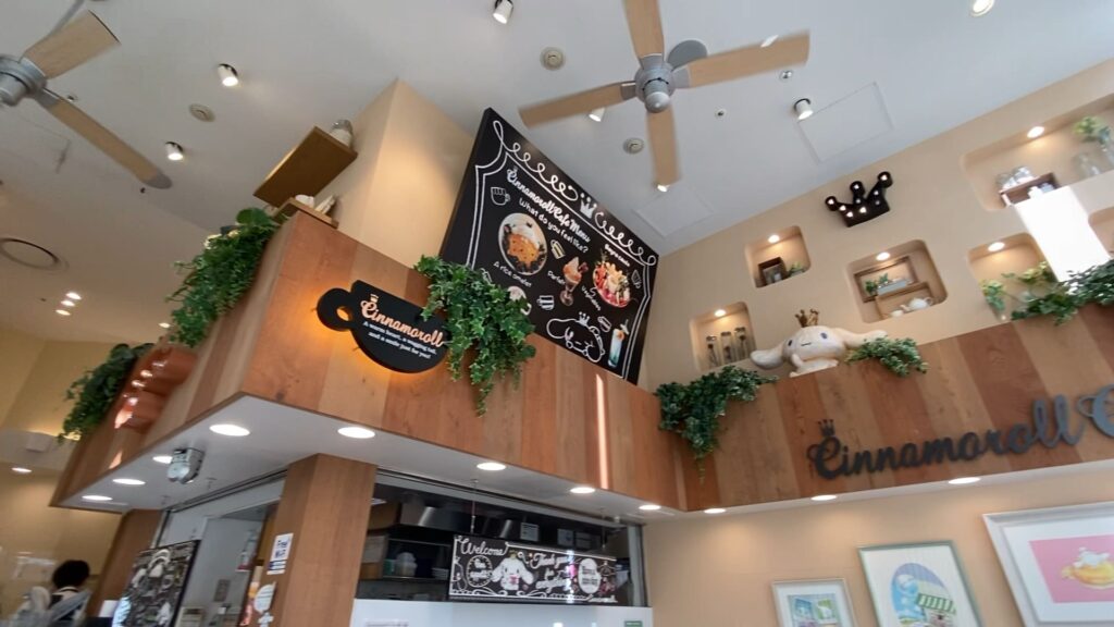 シナモロールカフェ店内