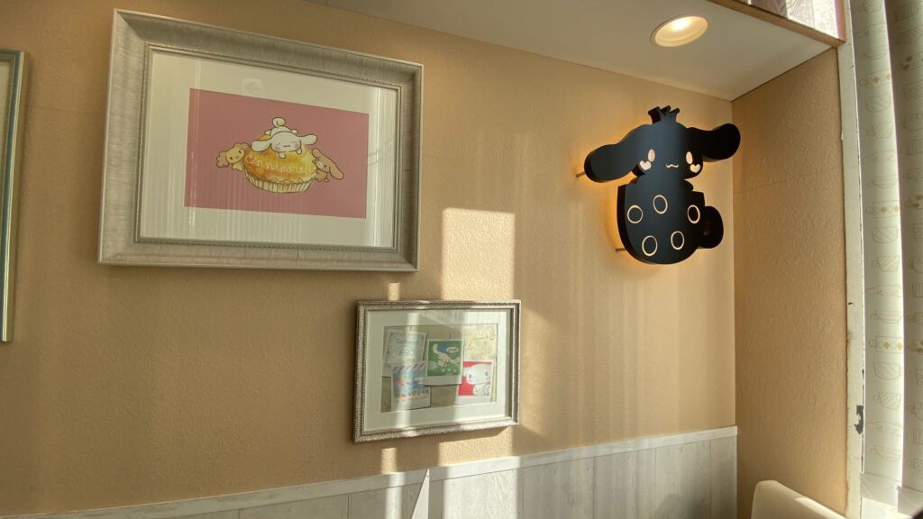 シナモロールカフェ店内