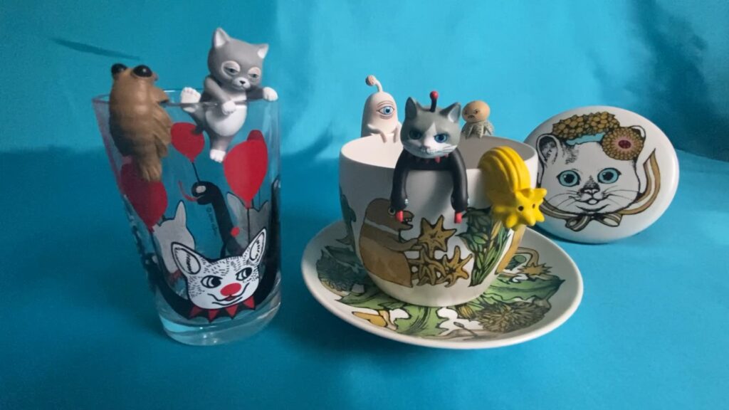 ヒグチさんのグラスに入れて飾ってみた！